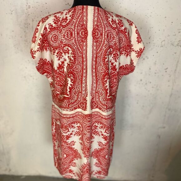 #100 MADEWELL Silk Asian Print Dress - Picture 11 of 12